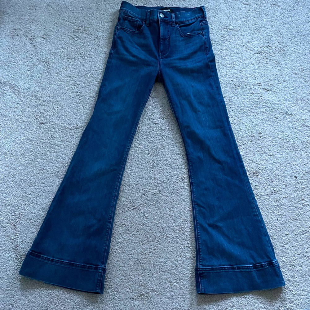 Express High Rise Bell Bottom Jeans